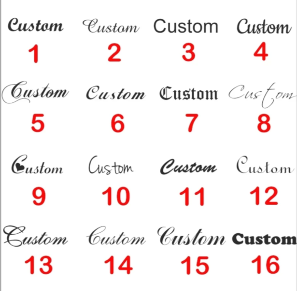 Gold Heart Name font
