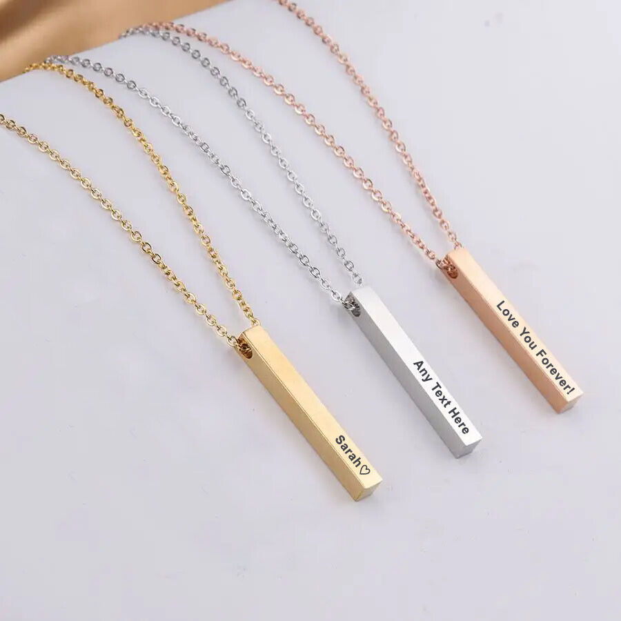Personalised Name Bar Necklace