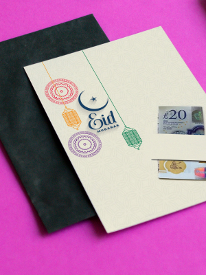 Eid Card with Money Pocket